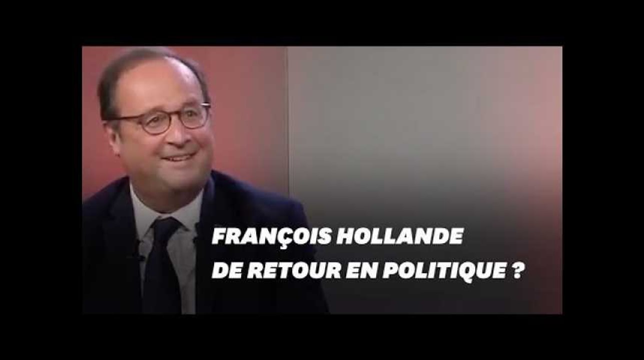 Un retour en politique ? François Hollande avoue "parfois y penser” mais...