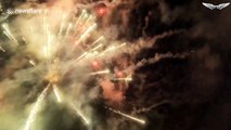 This is what it's like to fly through fireworks