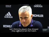 Jose Mourinho - 'The Players Showed They Wanted To Win'