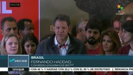 Haddad pasa a segunda vuelta en elecciones presidenciales de Brasil