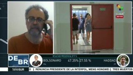 Fuser:Resultados en presidencial brasileña indican que habrá ballotage