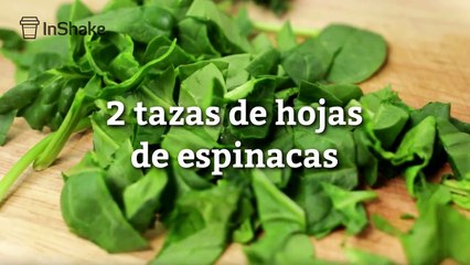 Batido verde de mango y espinaca