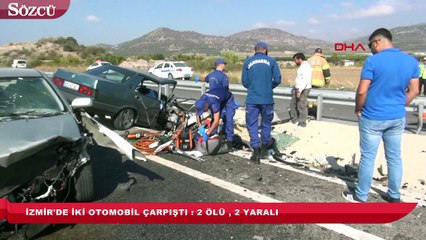 Download Video: İzmir’de iki otomobil çarpıştı 2 ölü, 2 yaralı