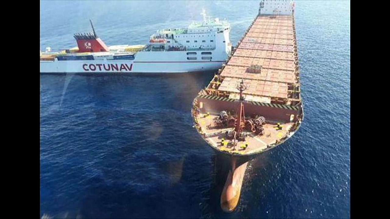 Ölteppich im Mittelmeer