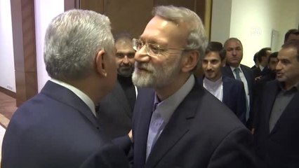 TBMM Başkanı Yıldırım, İran Meclis Başkanı Laricani ile Görüştü