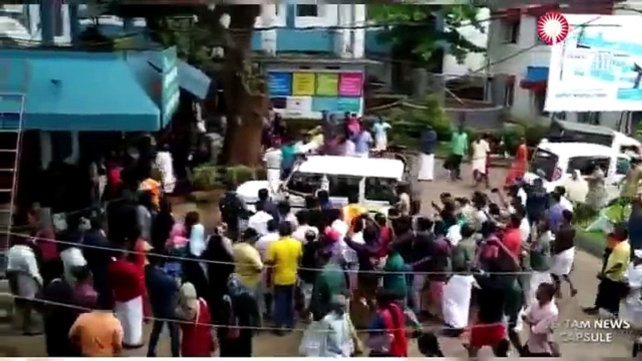 പ്രതിക്കെതിരെ ജനങ്ങളുടെ അസഭ്യ വർഷം...