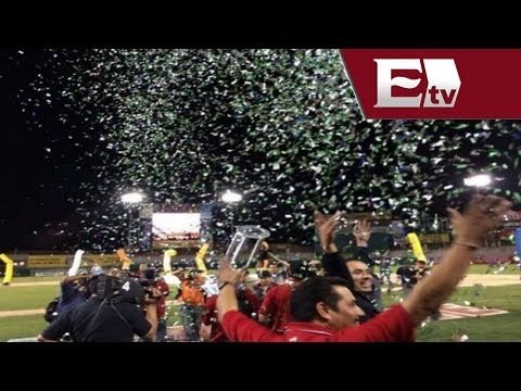 Naranjeros de Hermosillo celebran su victoria en la Serie del Caribe / Adrenalina