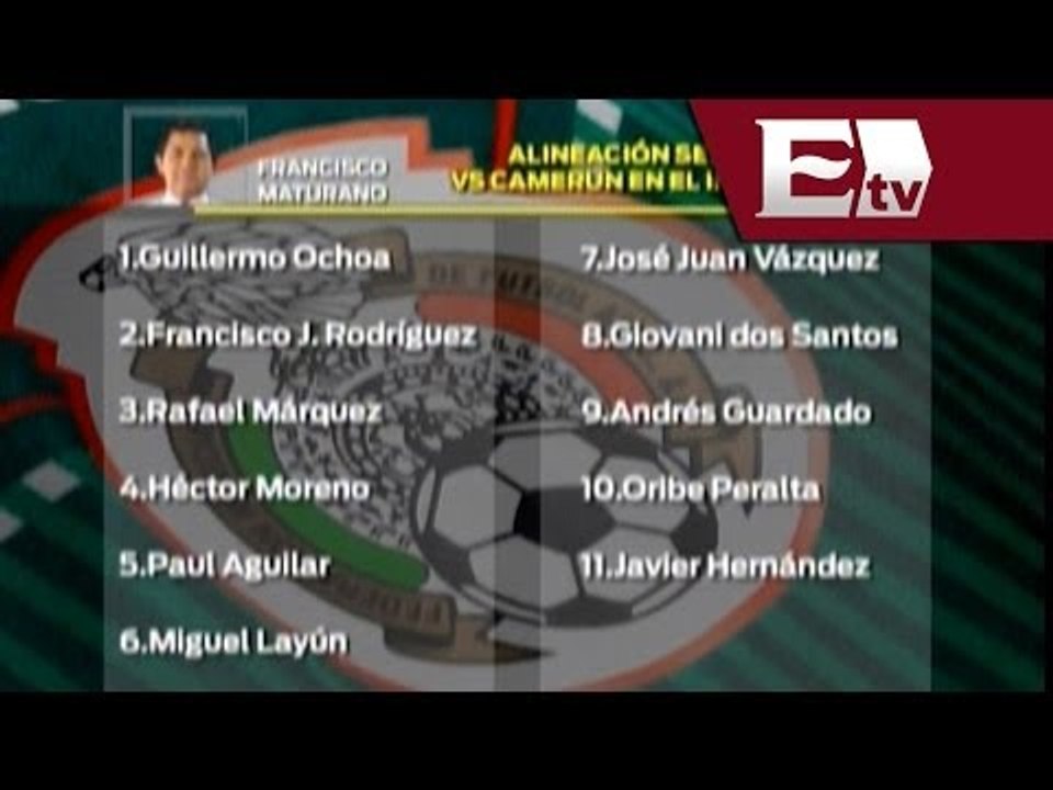 Posible alineación de la selección mexicana frente a Camerún / Adrenalina con Francisco Maturano