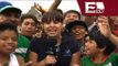 Capitalinos gozan en el Zócalo el triunfo de México frente a Croacia/ Viva Brasil
