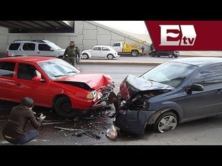 Joven choca por exceso de velocidad / Titulares de la mañana