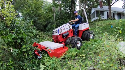 Bet YOU Can't Mow This! Compact Tractors Can't Do This!!