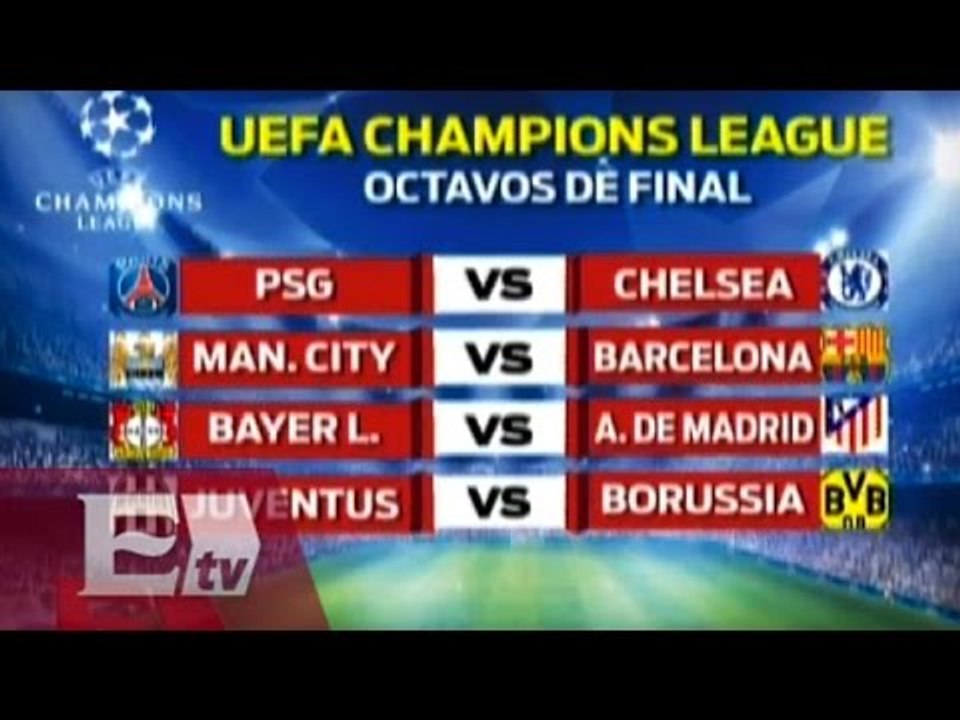 Definidos los octavos de final de la Champions League/ Rigoberto Plascencia