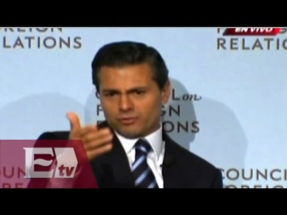 El presidente Enrique Peña Nieto en Council of Foreign Relations/ Conferencia