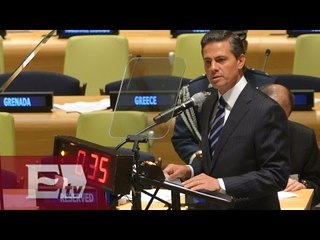 El presidente Peña Nieto pide crear medidas financieras contra el cambio climático/ Titulares