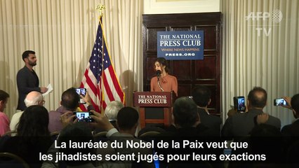 Irak: Nadia Murad veut que les jihadistes soient jugés