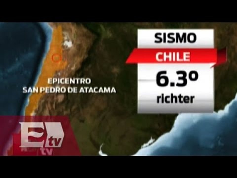 Se registra sismo de 6.3 grados en Chile / Excélsior informa