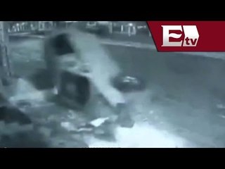 Desde la red: Menores roban auto y sufren increíble accidente / Vianey Esquinca