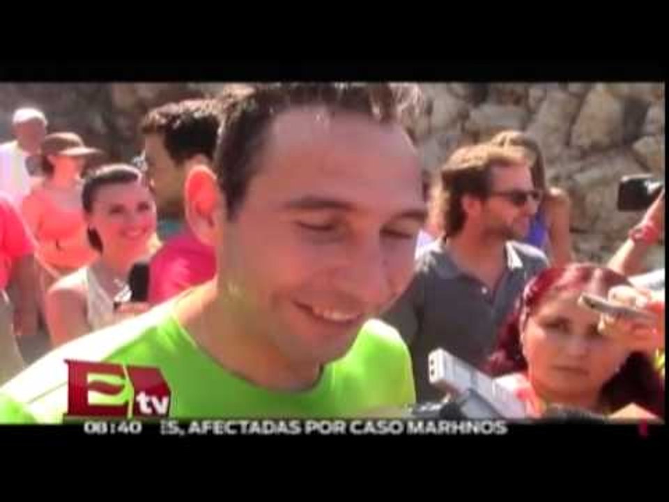 Tenistas del Abierto Mexicano visitan La Quebrada/ Rigoberto Plascencia