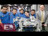 Ganadores del primer y segundo lugar del concurso de robótica de la NASA en Hacker TV