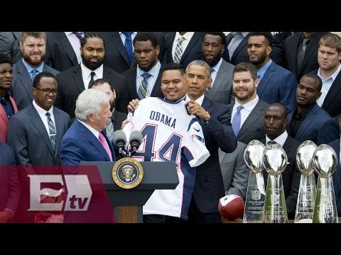 Los Patriotas de NE visitan a Obama en la Casa Blanca/ Rigoberto Plascencia