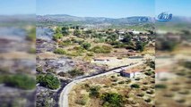 Manavgat'ta 3 hektar tarım arazisi ve atıl durumdaki bir ev yandı