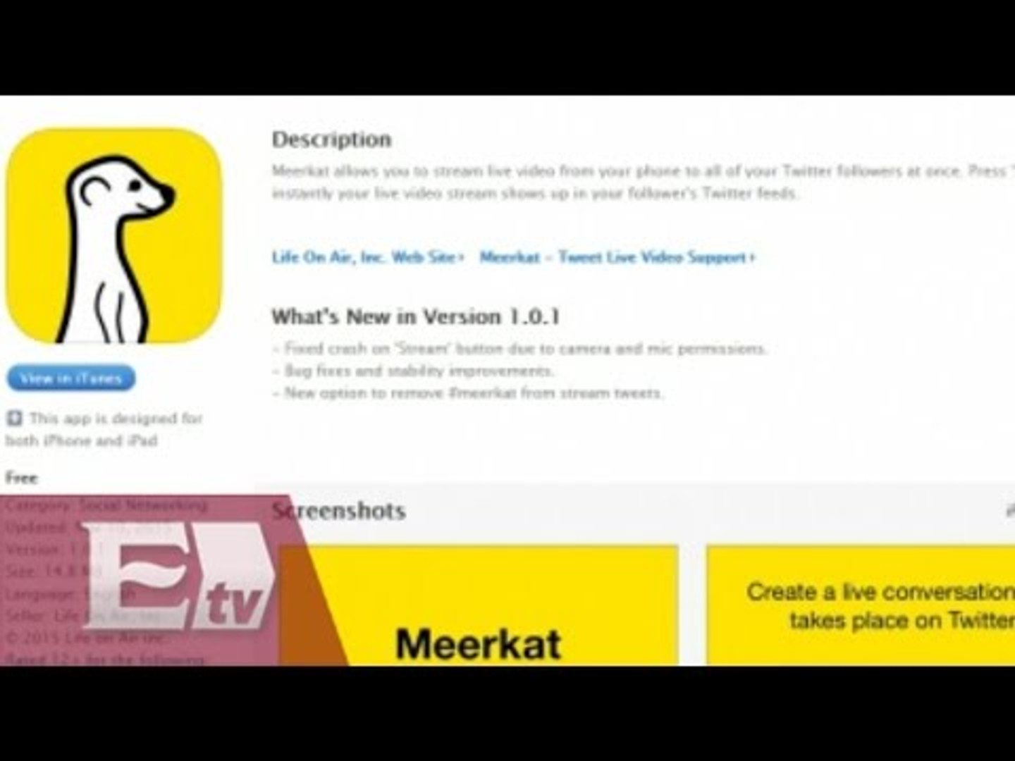 Meerkat, la app que le quita el sueño a Twitter / Óscar Cedillo