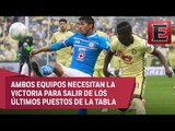 América y Cruz Azul se ven las caras en duelo de necesitados