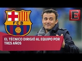 Luis Enrique se despide del Barcelona