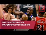 Suspenden a jugadores de la NBA por protagonizar una trifulca