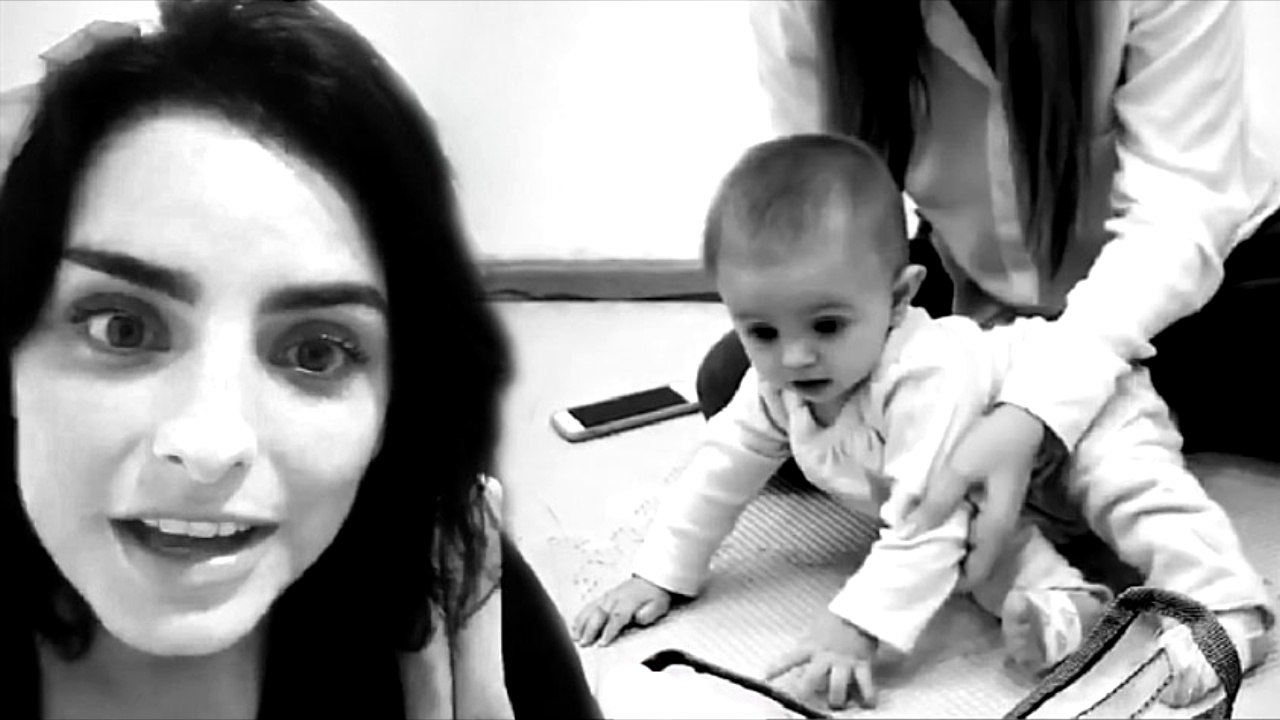 Aislinn Derbez muestra la estimulación temprana que recibe su hija Kailani