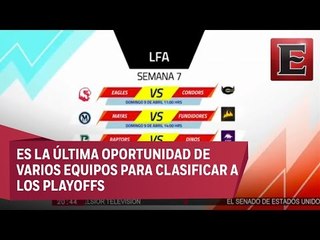 Así se jugará la semana 7 de la LFA