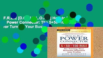 F.R.E.E [D.O.W.N.L.O.A.D] How to Be a Power Connector: The 5+50+100 Rule for Turning Your Business