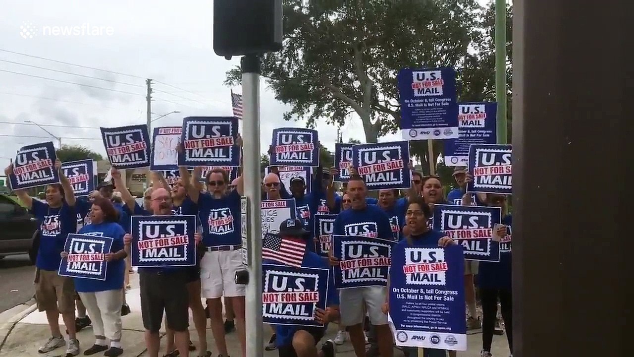 Nationwide demonstrations as protestors rally against postal services privatization