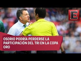 Suspenden seis partidos a Osorio por agredir a árbitro