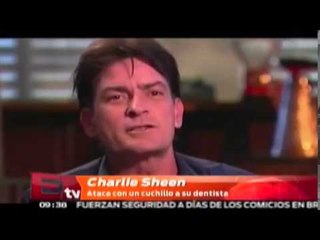 Charlie Sheen ataca a su dentista con un cuchillo / Joanna Vegabiestro