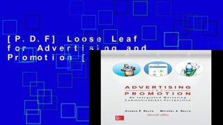 [P.D.F] Loose Leaf for Advertising and Promotion [E.B.O.O.K]