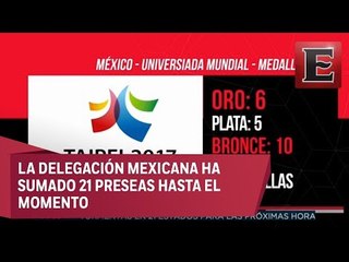 下载视频: Delegación mexicana continúa sumando medallas en Universiada 2017