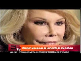 Revelan las causas de muerte de Joan Rivers / Joanna Vegabiestro