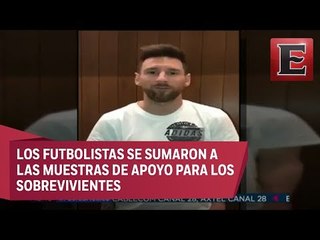 Messi y Suárez mandan mensaje de apoyo a niño rescatado del Rébsamen