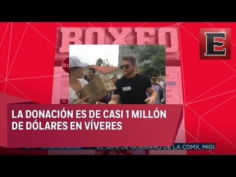 Saúl 'Canelo' Álvarez realiza importante donativo a damnificados por sismo