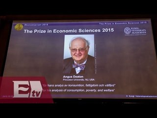 Nobel de Economía 2015 paar el británico Angus Deaton/ Paul Lara