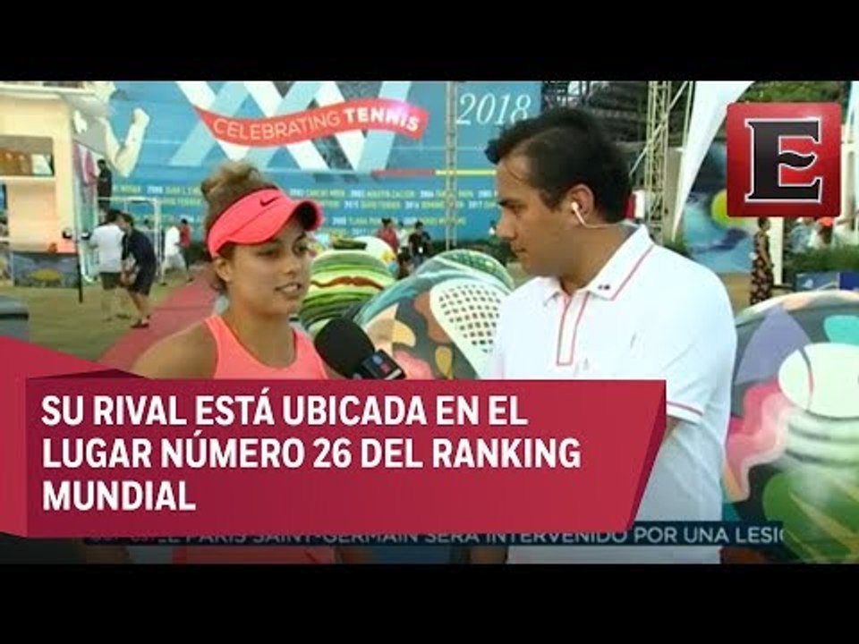 Renata Zarazúa habla de su participación en el Abierto Mexicano de Tenis