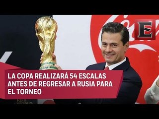 La Copa del Mundo visita la residencia de Los Pinos