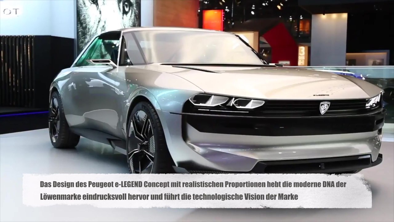 Peugeot e-LEGEND Concept - die Zukunft des modernen Fahrens