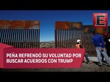 Muro fronterizo aviva la tensión entre México y EU