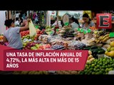 Inflación en México presenta incremento mensual de 1.70% en enero