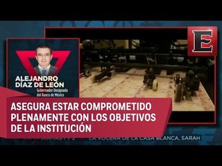 Alejandro Díaz de León habla sobre su nombramiento como titular de Banxico