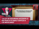 Ernesto Cordero habla sobre la Ley de Seguridad Interior