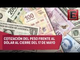 Así cerró el peso frente al dólar