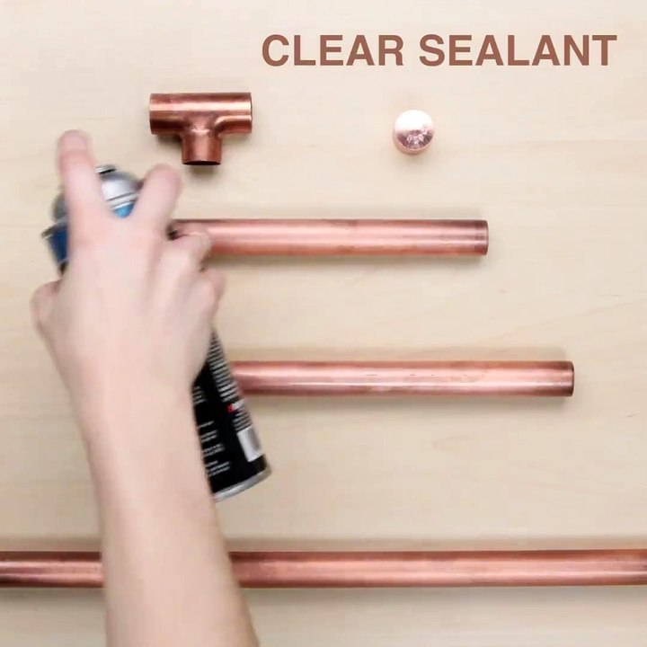 Give your space a classy upgrade with this chic copper storage ladder!
